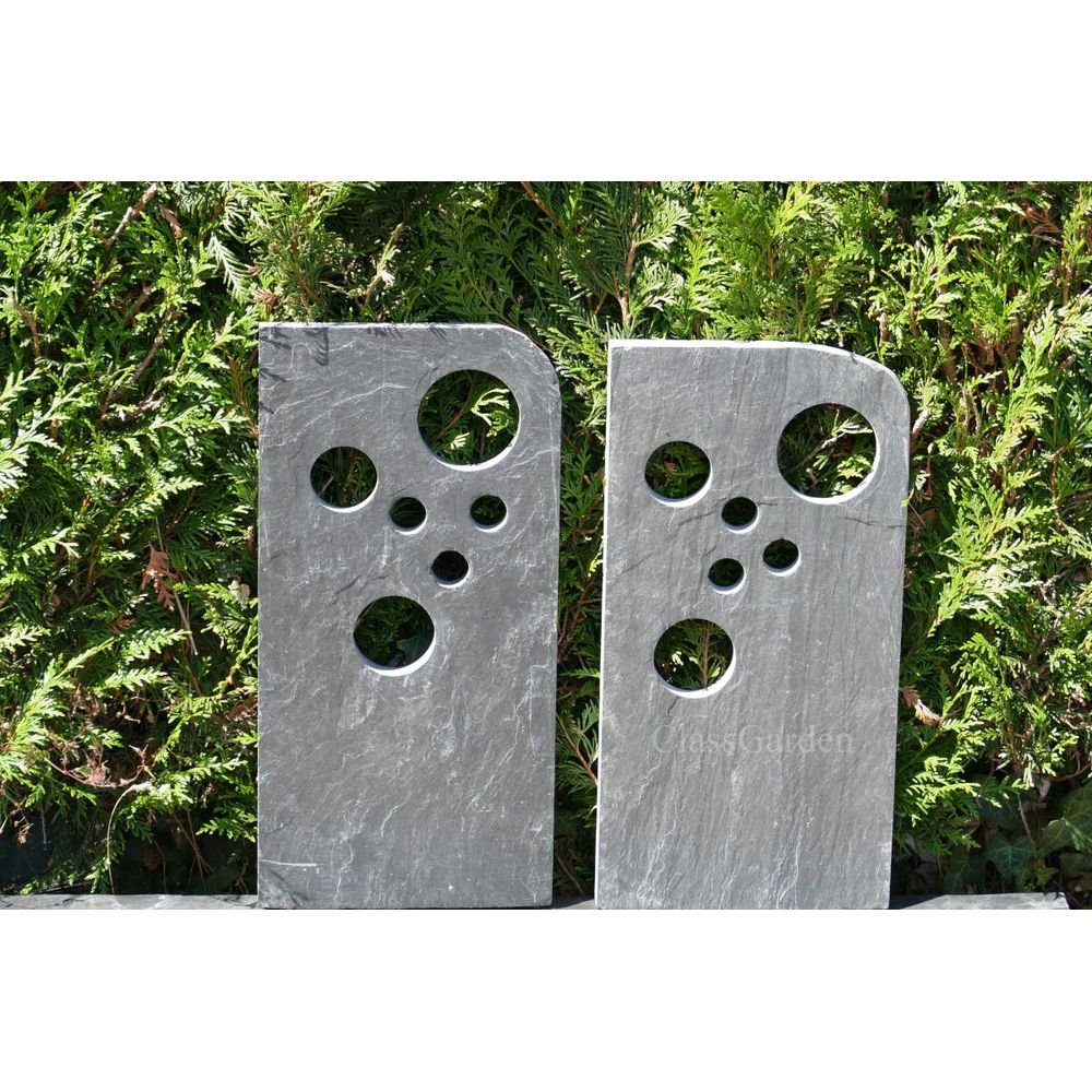 Totem ardoise 60 cm - bullettes - pack de 2 totems