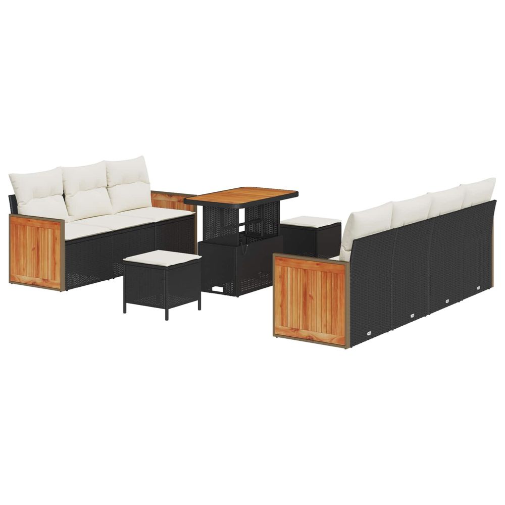 Ensemble de canapé de jardin 10 pc 9-nombre de places