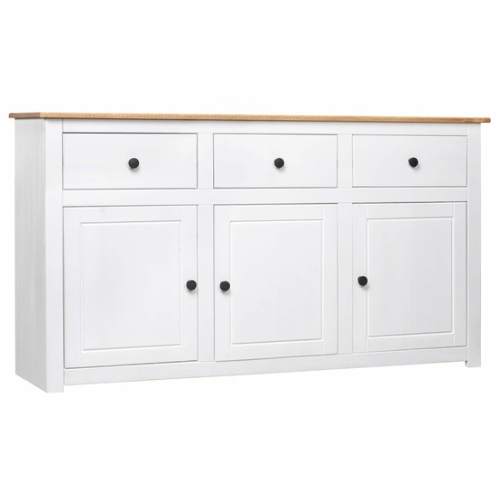 Buffet bahut commode armoire meuble de rangement organisateur cuisine salle de séjour salon 135 x 40 x 80 cm pin solide gamme