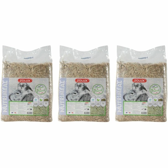 Foin des près pour rongeurs (lot de 3)