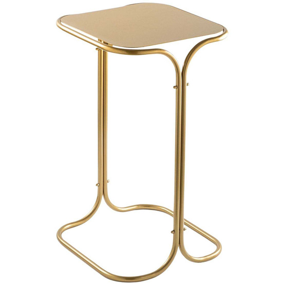 Bout de canapé en métal seat doré