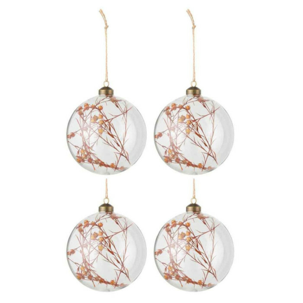 Lot de 4 boules de noël 