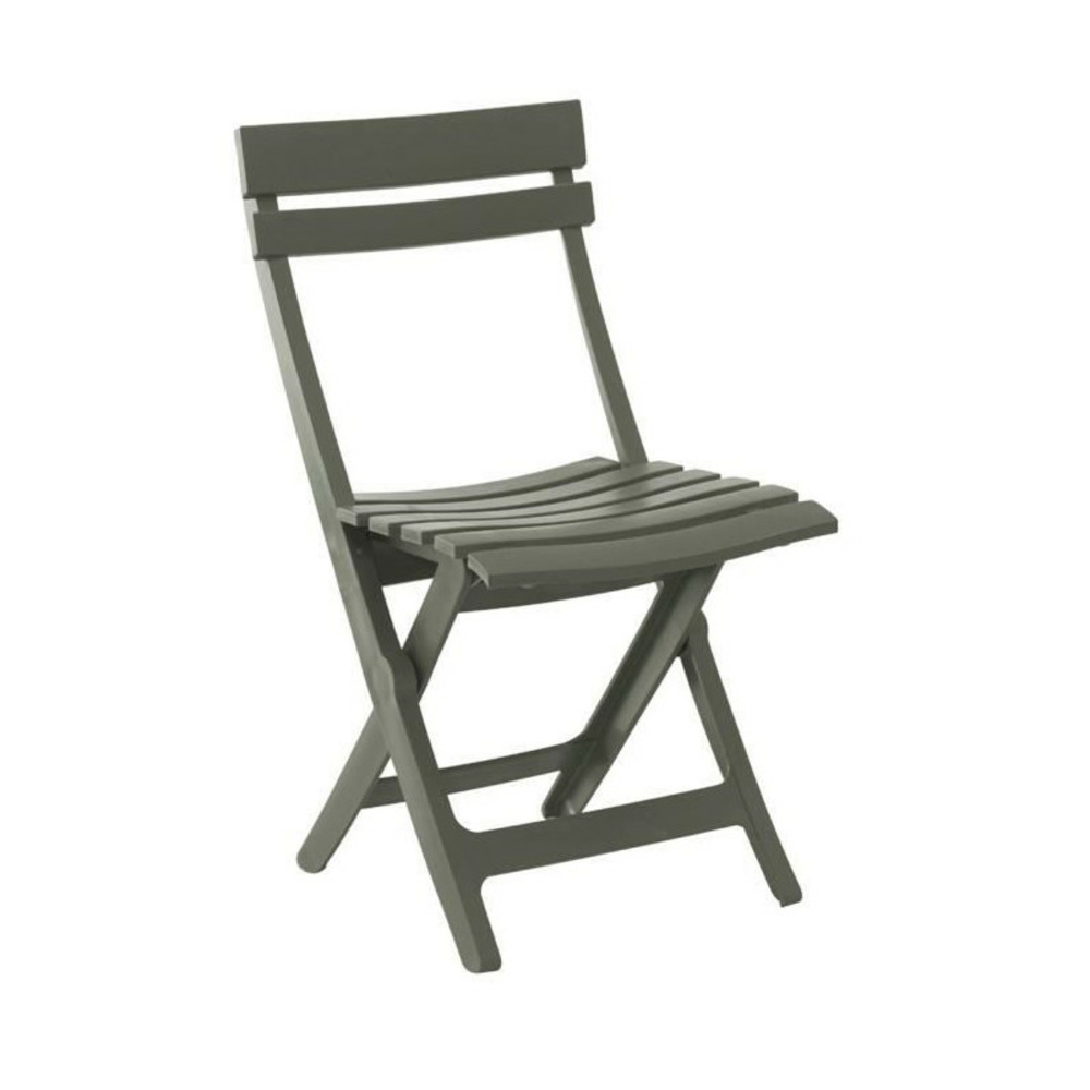 Chaise pliante - grosfillex - miami - forest green - résine