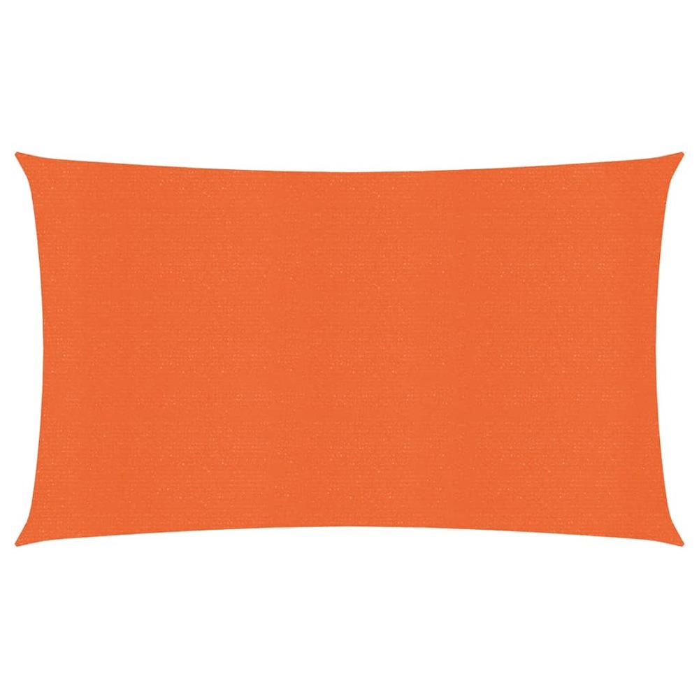 Voile toile d'ombrage parasol 160 g/m² pehd 2 x 5 m orange