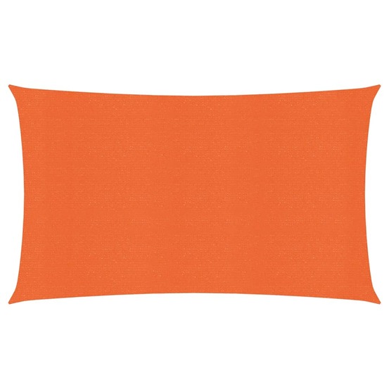 Voile toile d'ombrage parasol 160 g/m² pehd 2 x 5 m orange
