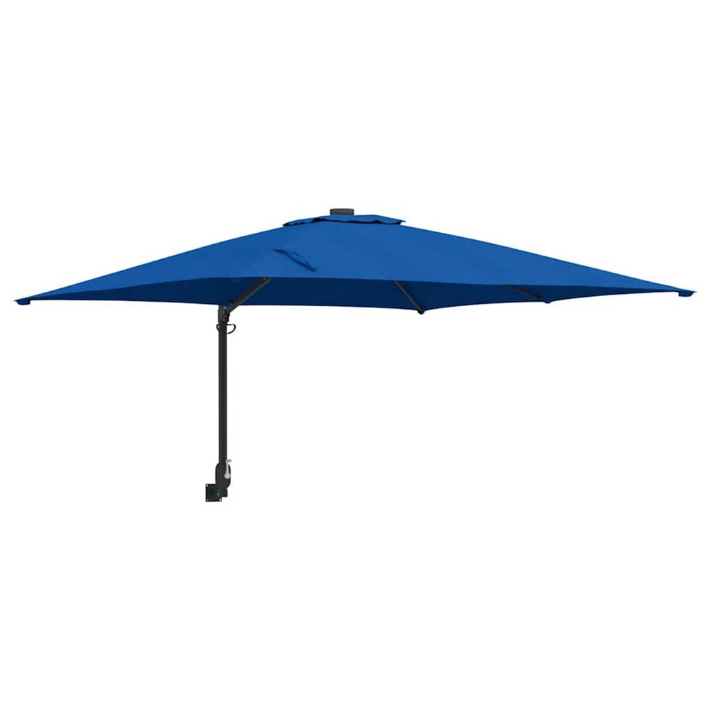 Parasol de jardin 248,5 x 247,5 x 160 cm polyester et acier