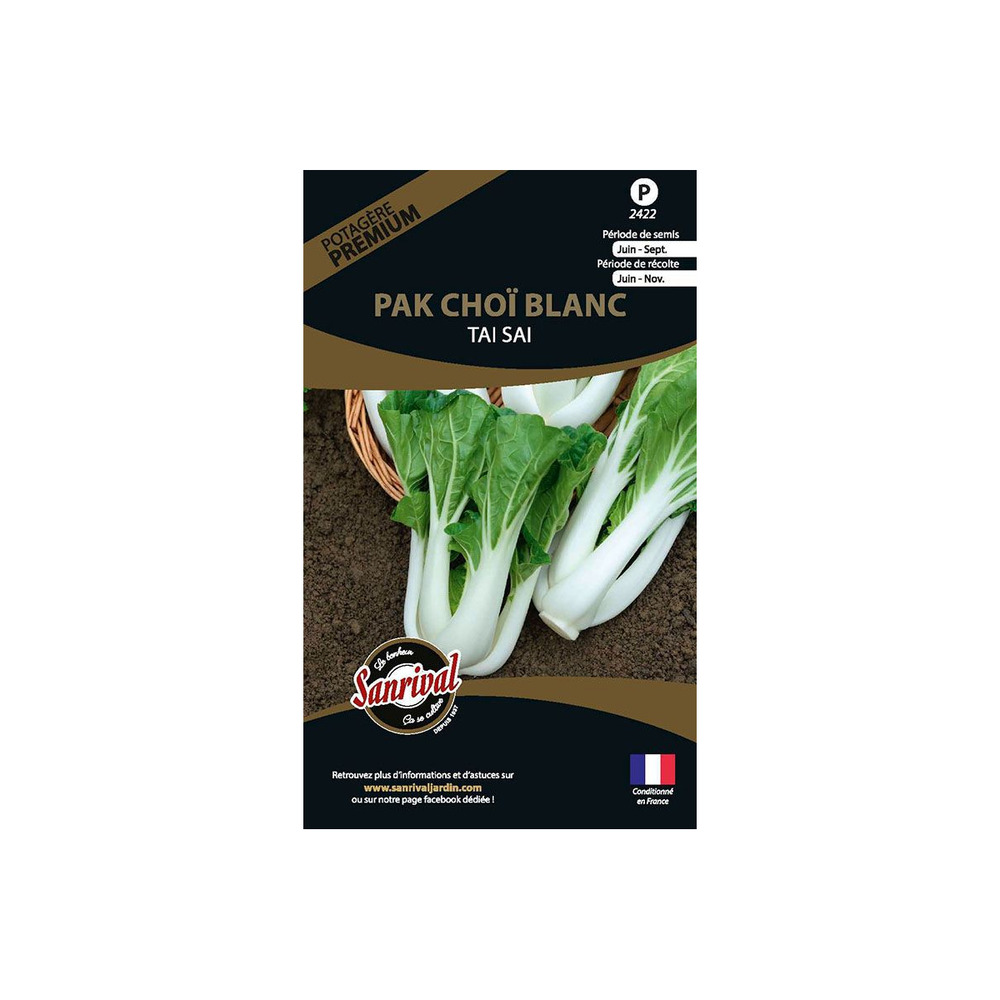 Graines potagères premium pak choï blanc