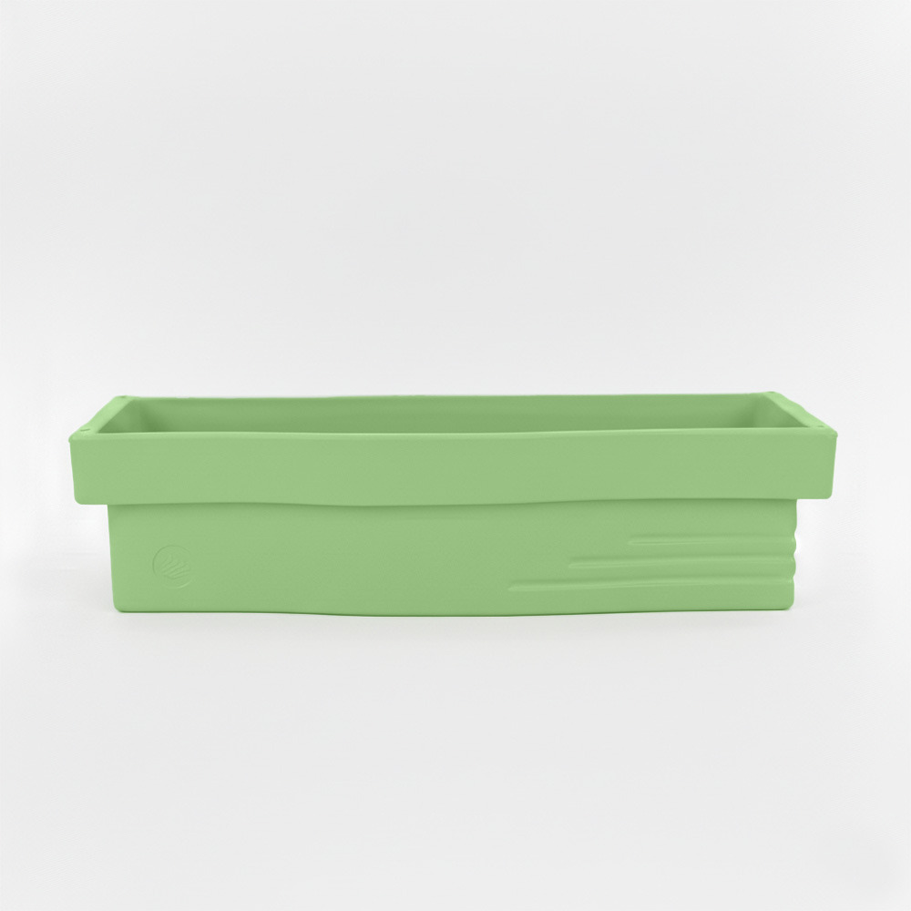 Jardinière apparence pierre avec réserve d'eau 70l