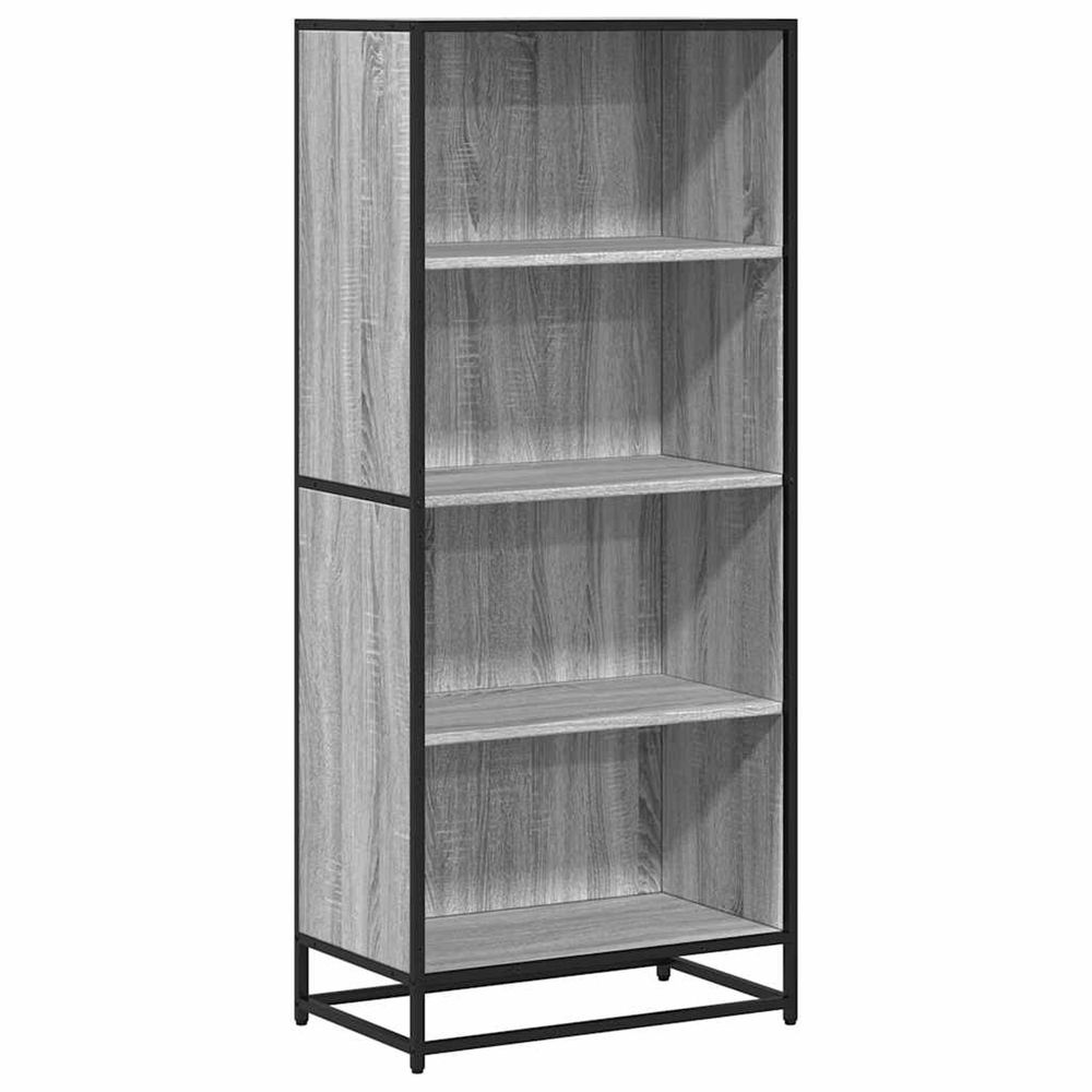 Bibliothèque sonoma gris 60x35x139 cm bois d'ingénierie