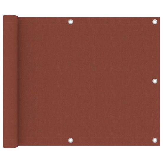 Écran de balcon terre cuite 75x300 cm tissu oxford