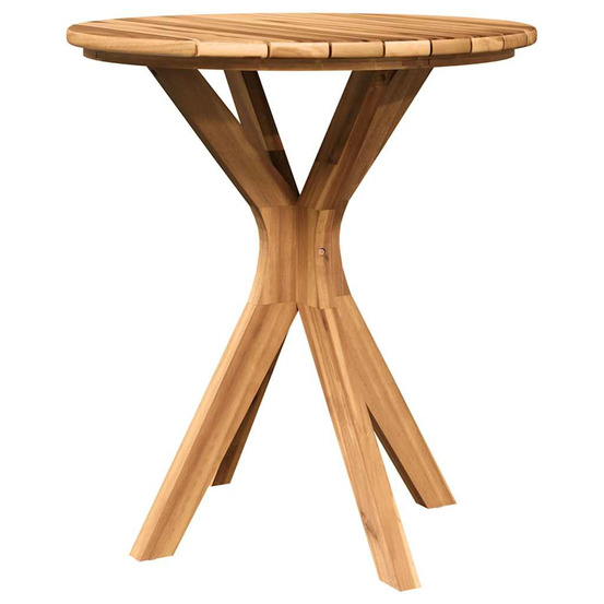 Table d'appoint marron 70 x 70 x 75 cm bois de teck massif