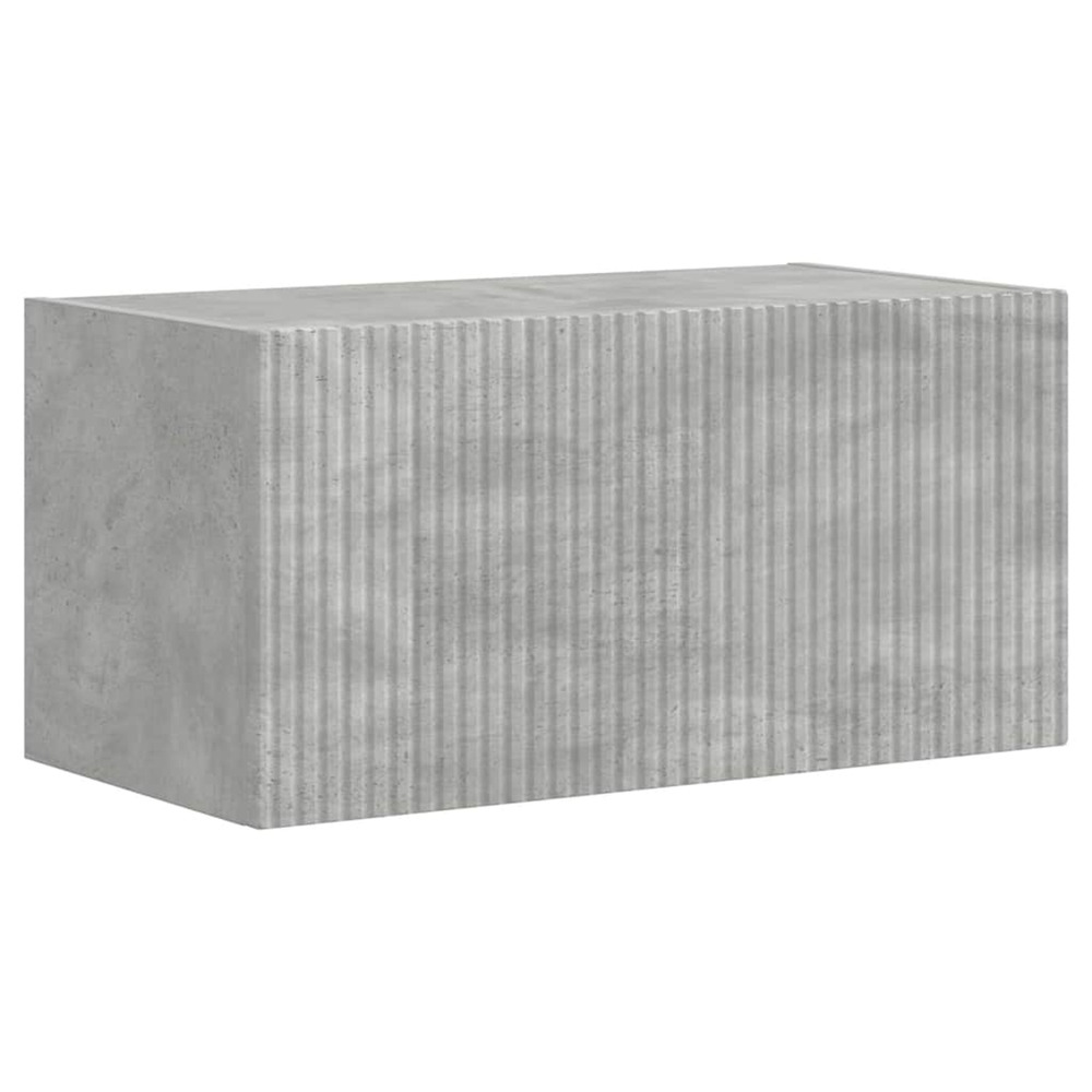 Meuble tv mural béton 60 x 31 x 29.5 cm bois d'ingénierie