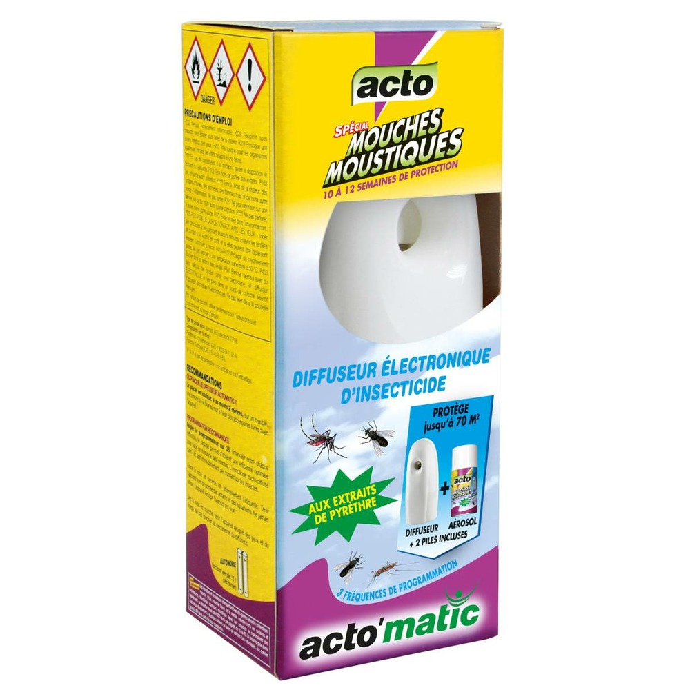 Acto'matic diffuseur électronique : la solution ultime contre mouches et mousti