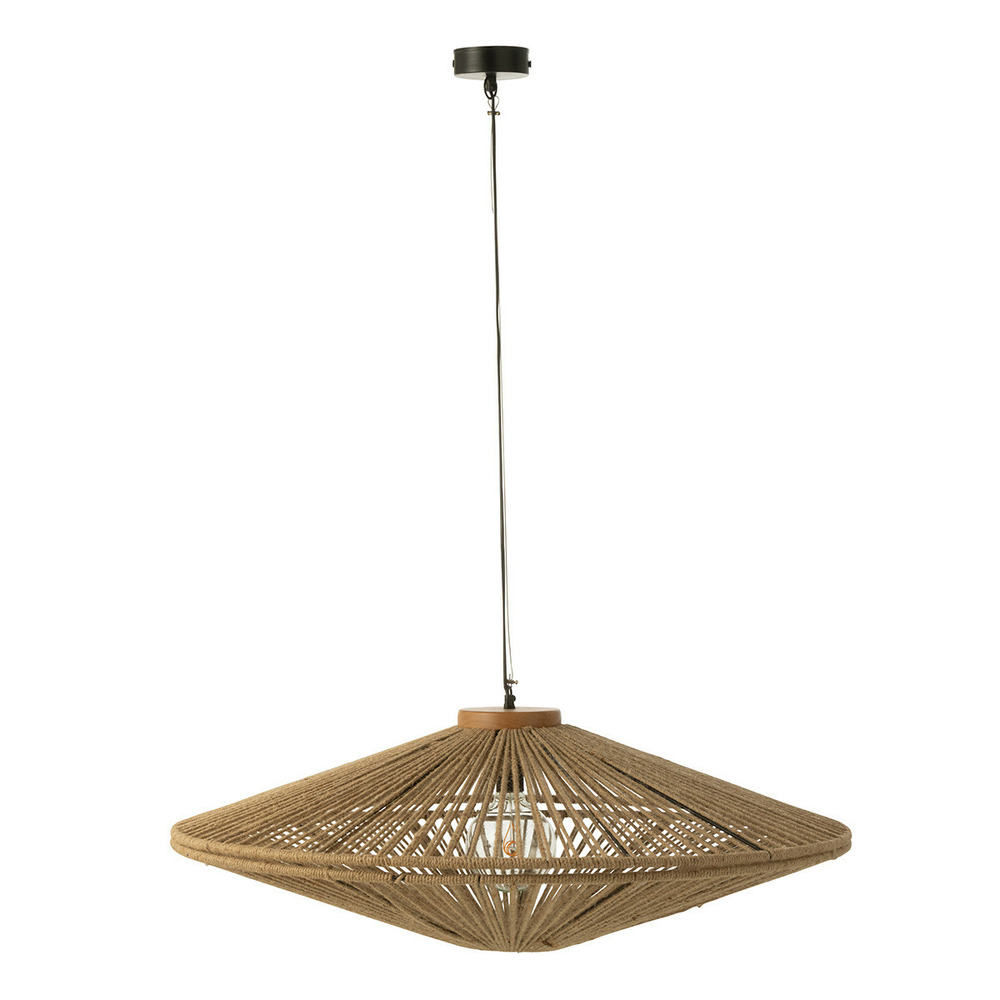Lampe suspension en jute 