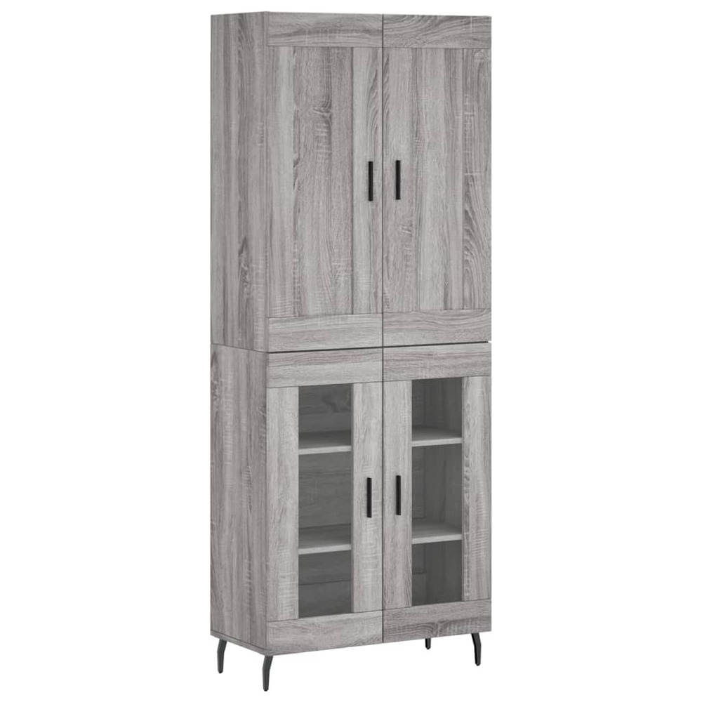 Buffet bahut commode armoire meuble de rangement organisateur cuisine salle de séjour salon haut sonoma 69,5 x 34 x 180 cm bo