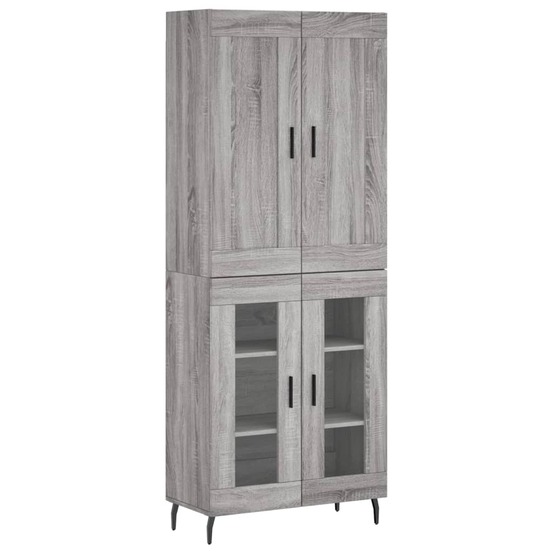 Buffet bahut commode armoire meuble de rangement organisateur cuisine salle de séjour salon haut sonoma 69,5 x 34 x 180 cm bo