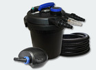 Kit filtration bassin à pression 6000l 11 watts uvc 40 watts éco pompe 25m tuyau