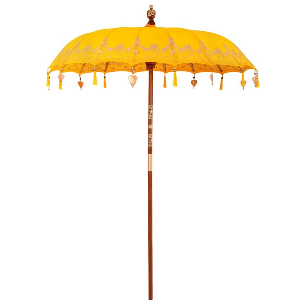 Parasol balinais jaune 185 x 185 x 260 cm