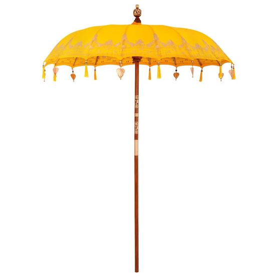 Parasol balinais jaune 185 x 185 x 260 cm