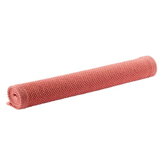 Tapis de bain uni etia corail 54 x 64 cm