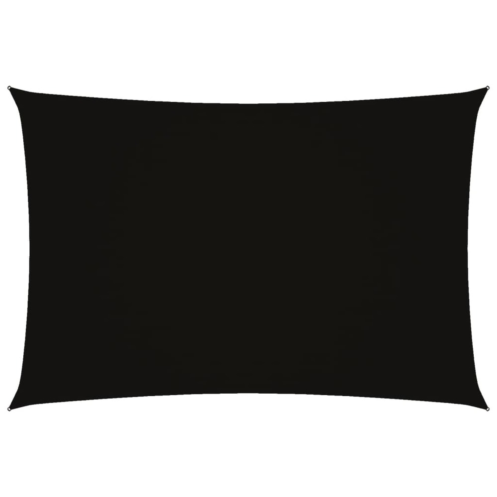 Voile de parasol tissu oxford rectangulaire 3x5 m noir