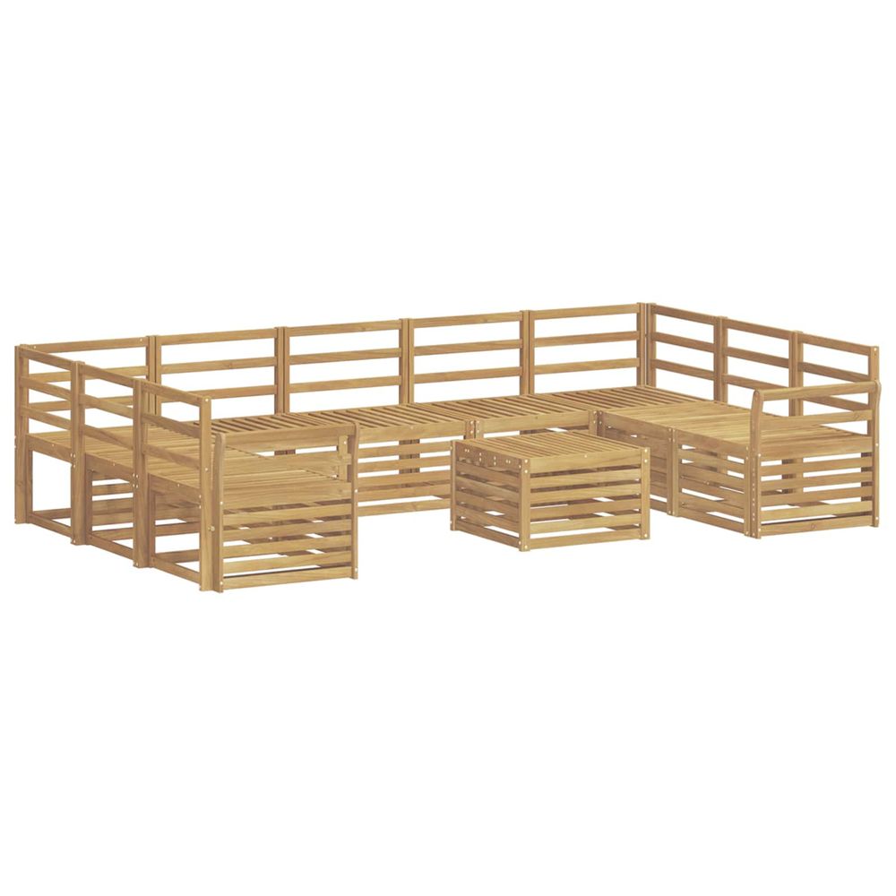Ensemble de canapés d'extérieur 10 pc blanc