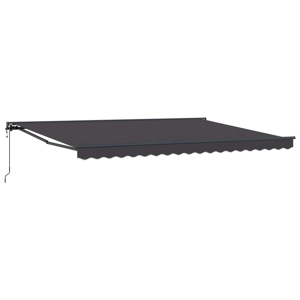 Cadre d'auvent anthracite 450 × 300 cm