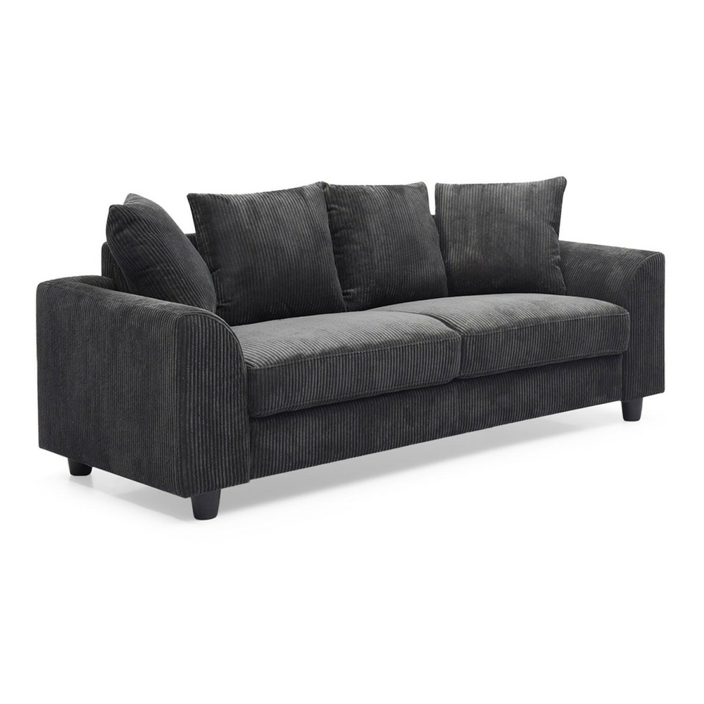 Canapé 3 places en velours côtelé 