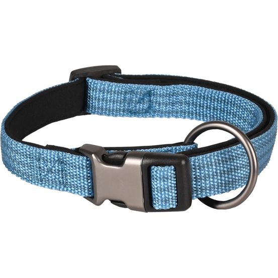 Collier jannu bleu réglable de 40 à 55 cm 20 mm taille l pour chien