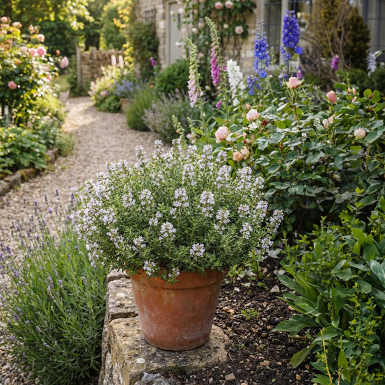 Lot de 6 - thymus vulgaris - thym véritable - h. 10-20 cm