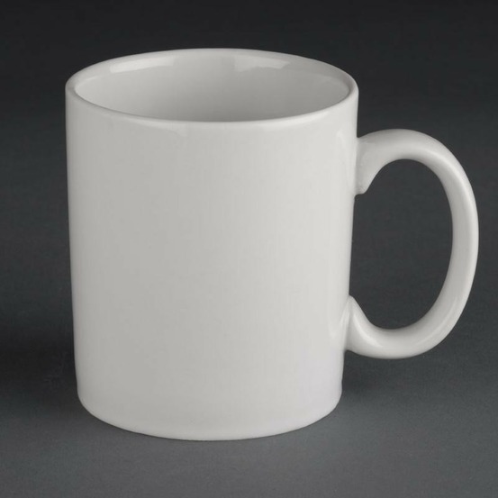 Tasses mugs en porcelaine blanche athena hotelware 280 ml - boite de 12