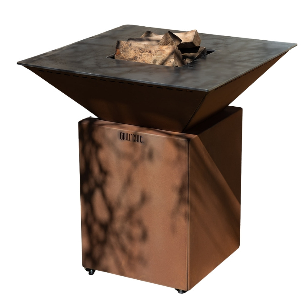Brasero cevenol corten normal carre 83 simple cuve