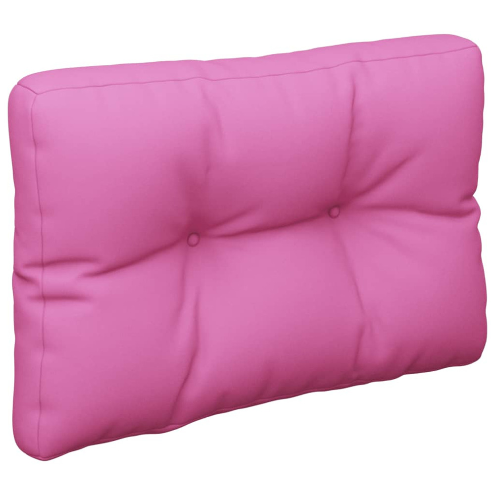 Coussin de palette rose 60x40x12 cm tissu