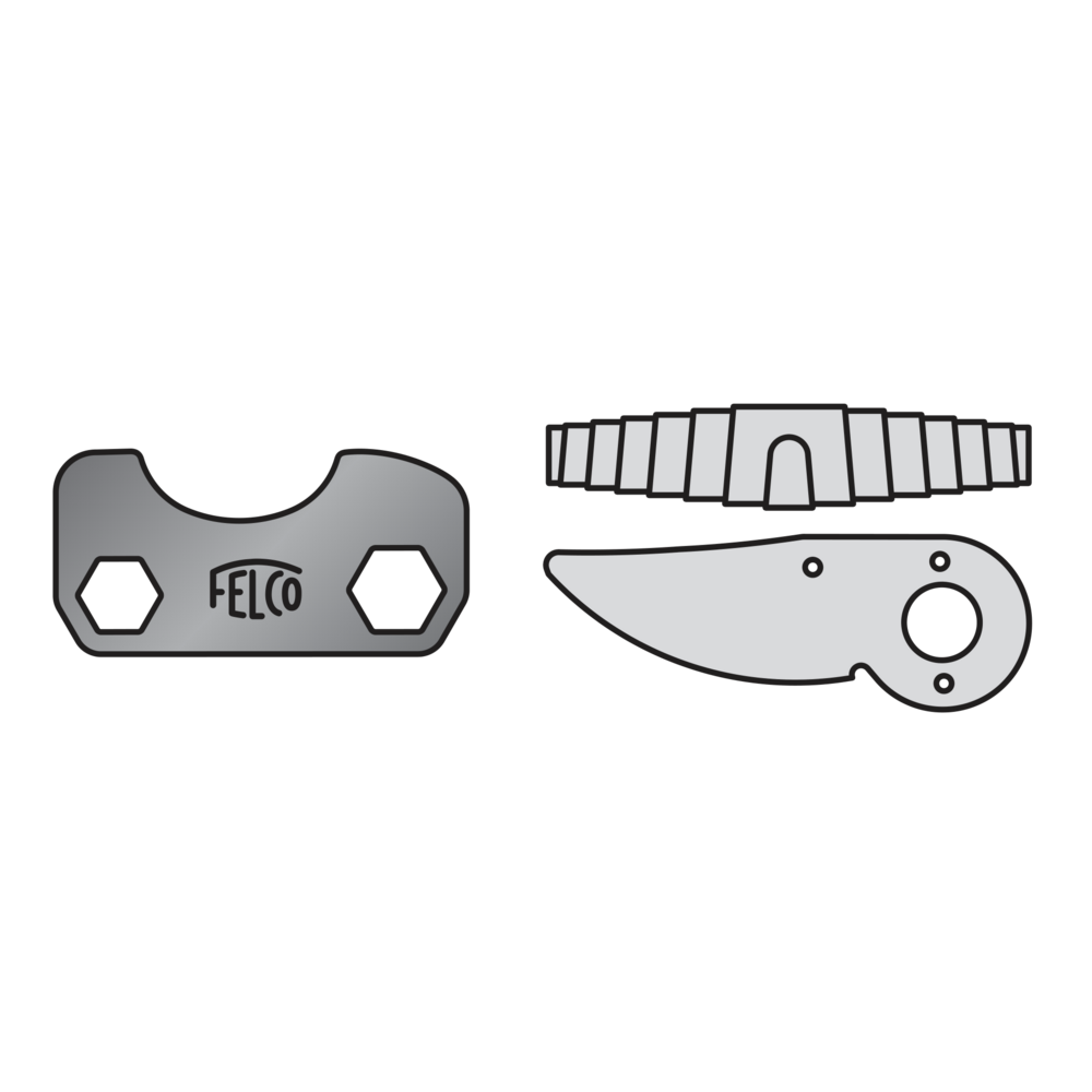 Felco kit de pièces de rechange n° 7/3-1 avec lame/outils/ressort, argent (accessoire pour sécateurs felco 7-8, 35 x 15 x 5 cm)