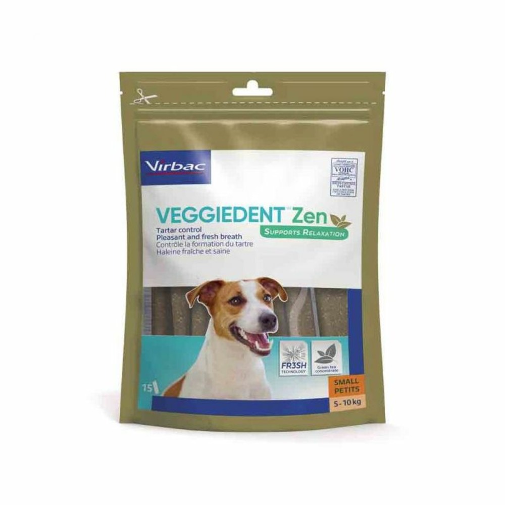 Friandises dentaire chiens de - 10kg - veggiedent zen s 15 lamelles