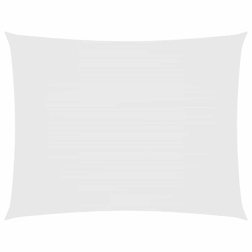 Voile de parasol tissu oxford rectangulaire 3x4,5 m blanc