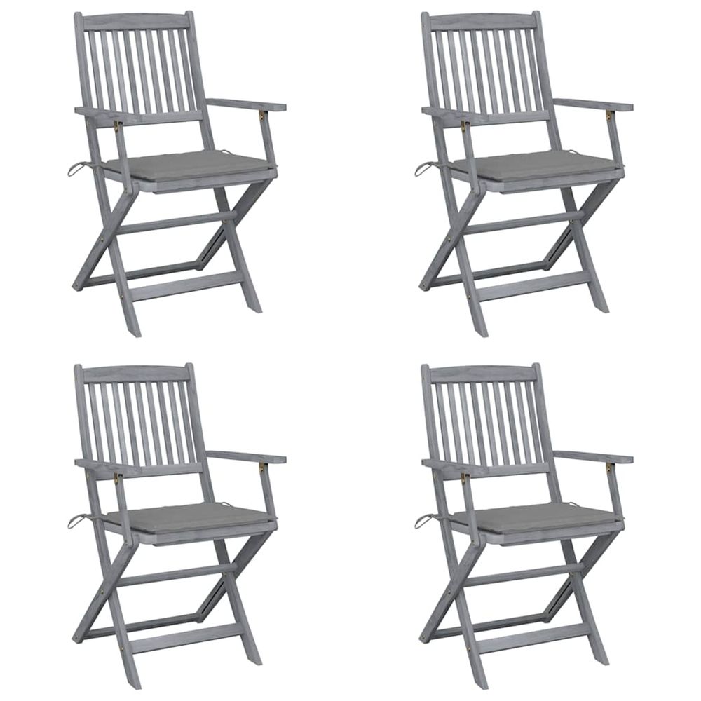 Chaises pliables d'extÃ©rieur 4 pcs