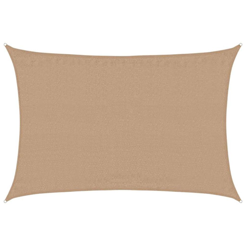 Voile d'ombrage 160 g/m² taupe 4x5 m pehd
