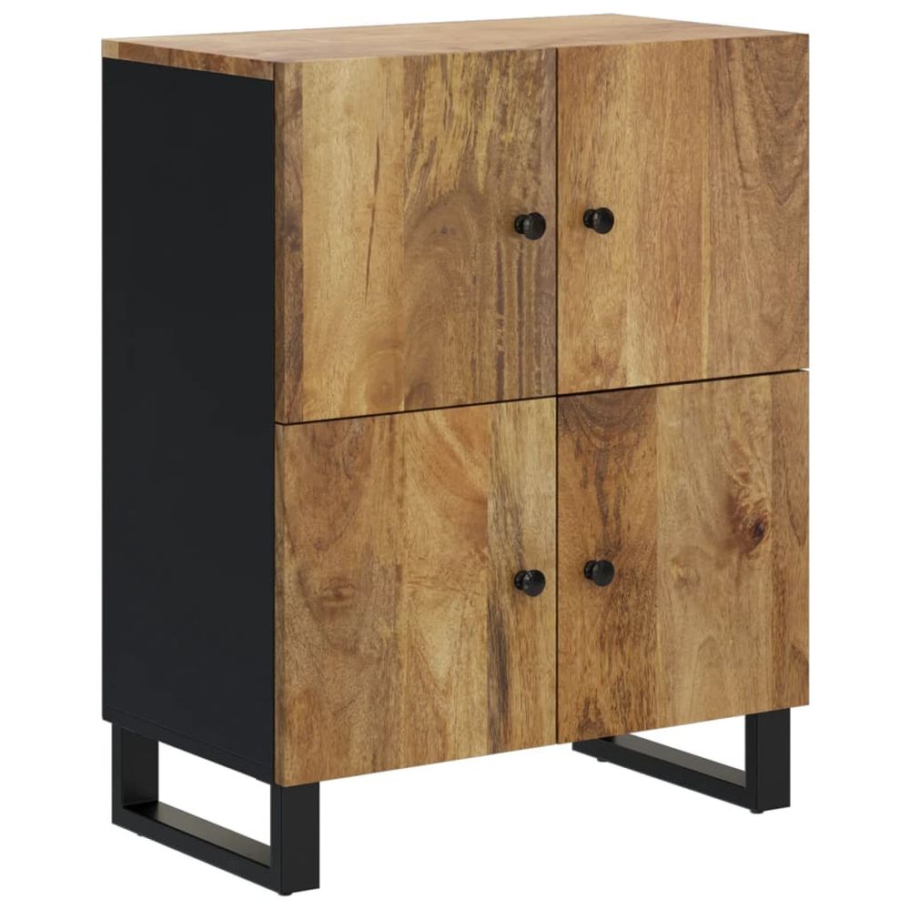 Buffet bahut commode armoire meuble de rangement organisateur cuisine salle de séjour salon avec 4 portes 60 x 33 x 75 cm boi