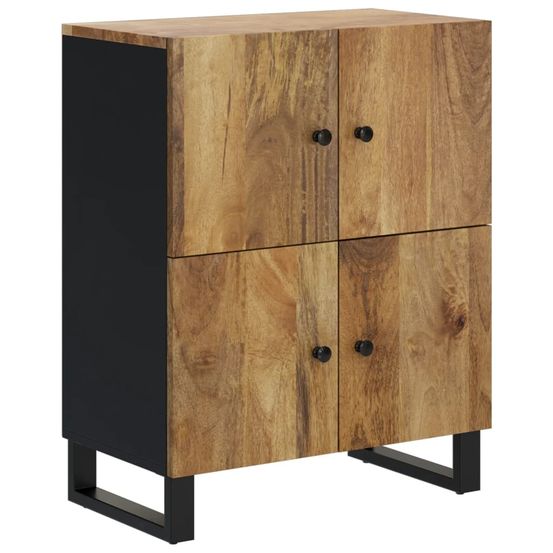 Buffet bahut commode armoire meuble de rangement organisateur cuisine salle de séjour salon avec 4 portes 60 x 33 x 75 cm boi
