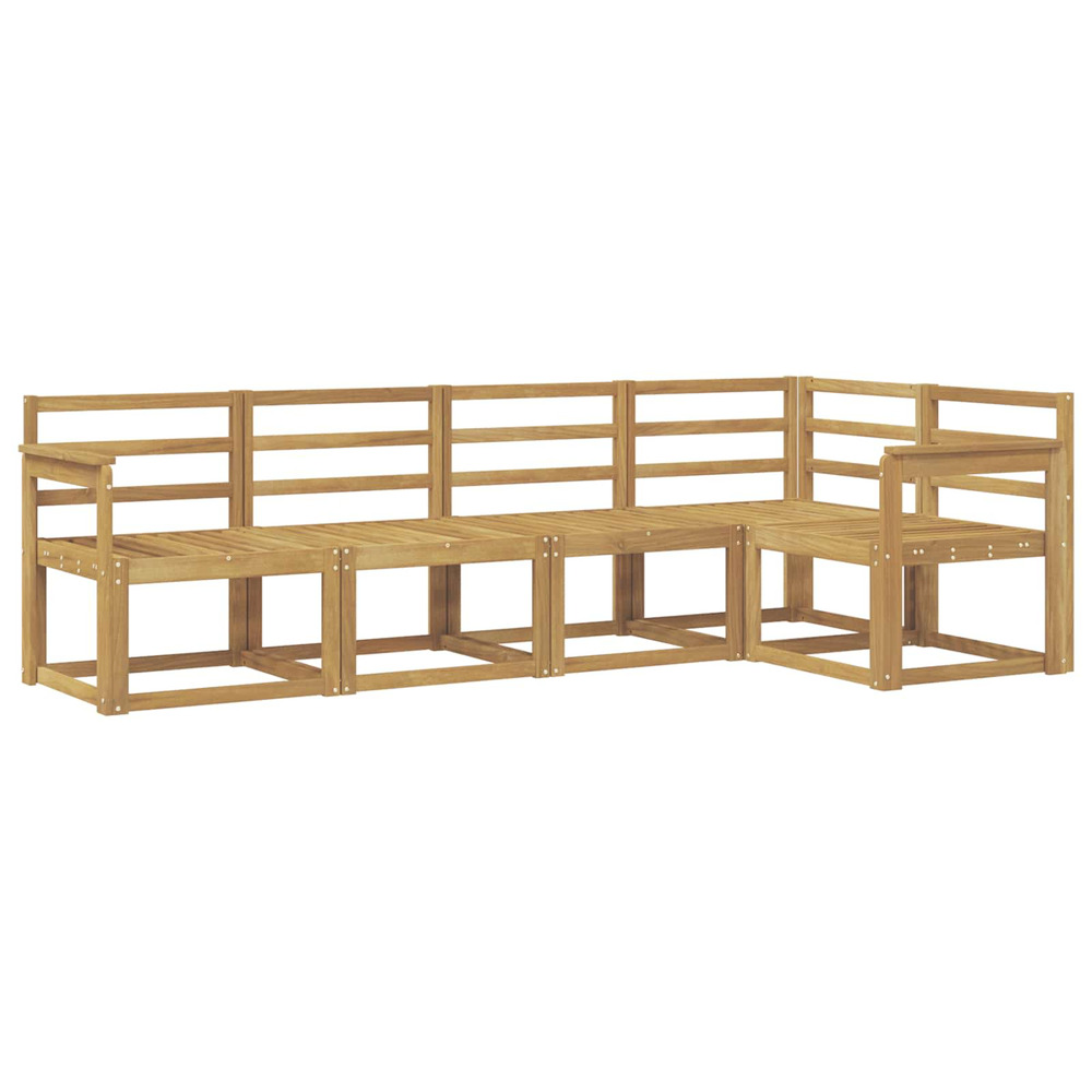 Ensemble de canapés d'extérieur 5 pcs blanc