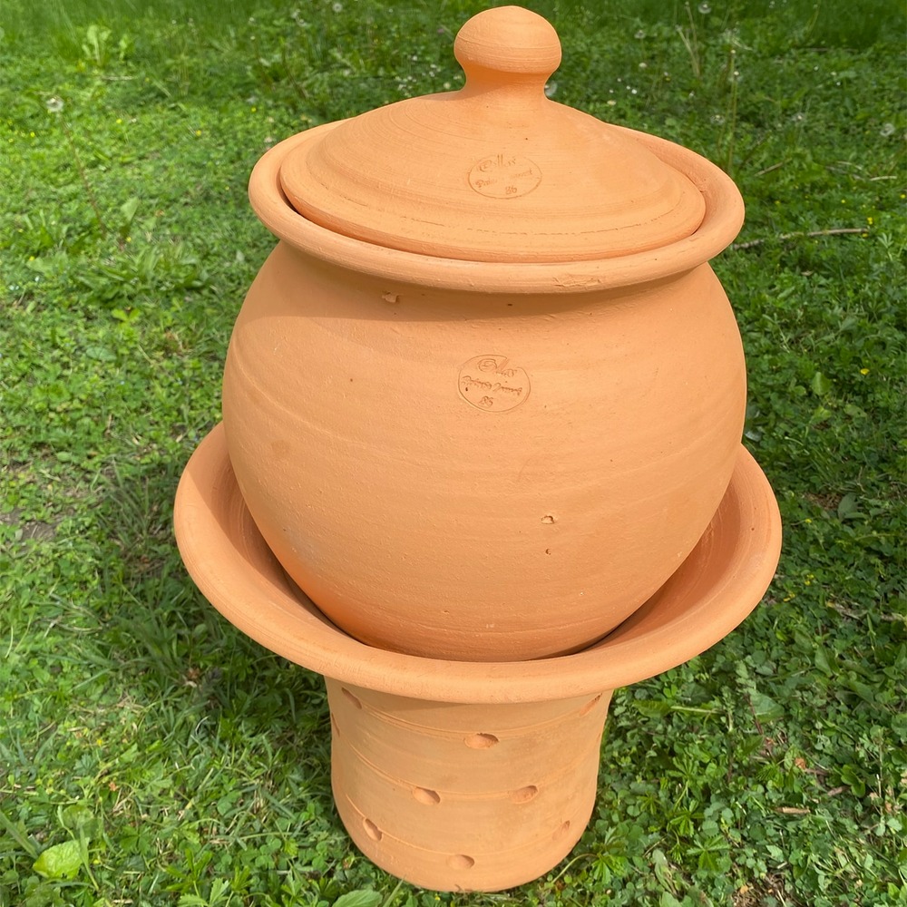 Base + tête + couvercle du lombricomposteur à étages (lisse ou motif)