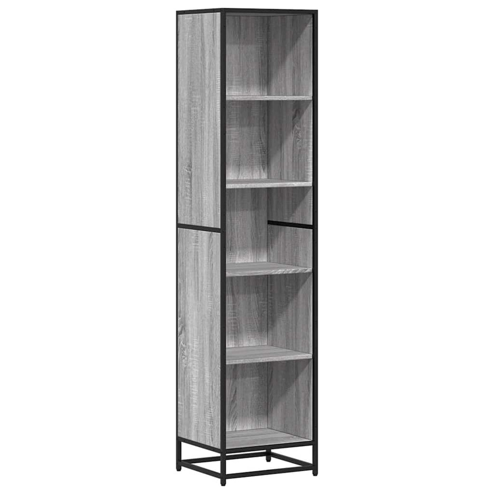 Bibliothèque sonoma gris 40x35x170,5 cm bois d'ingénierie