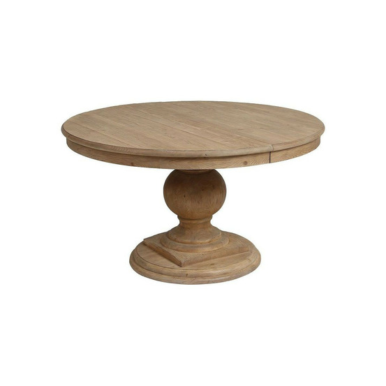 Table ronde extensible bois naturel - héritage interior's