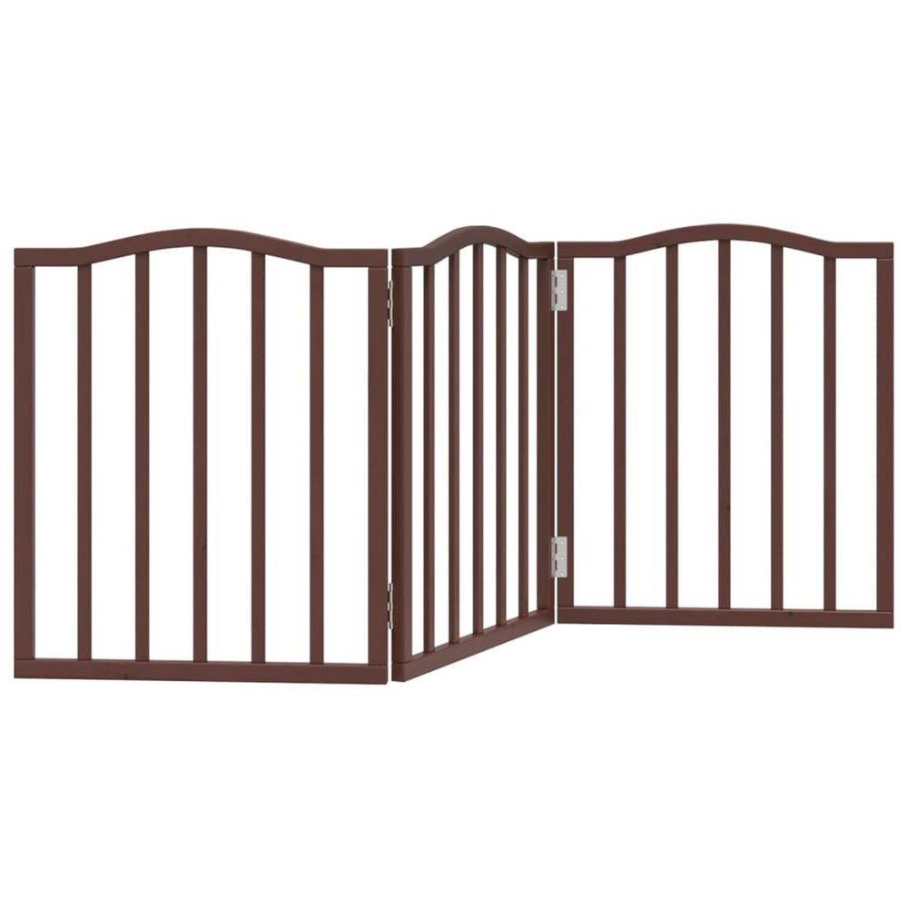 Barrière pour chien pliable 3 panneaux 150 cm bois de peuplier