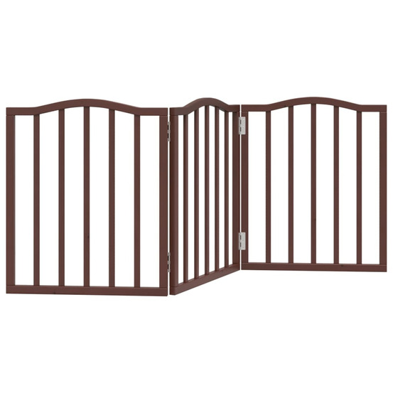 Barrière pour chien pliable 3 panneaux 150 cm bois de peuplier