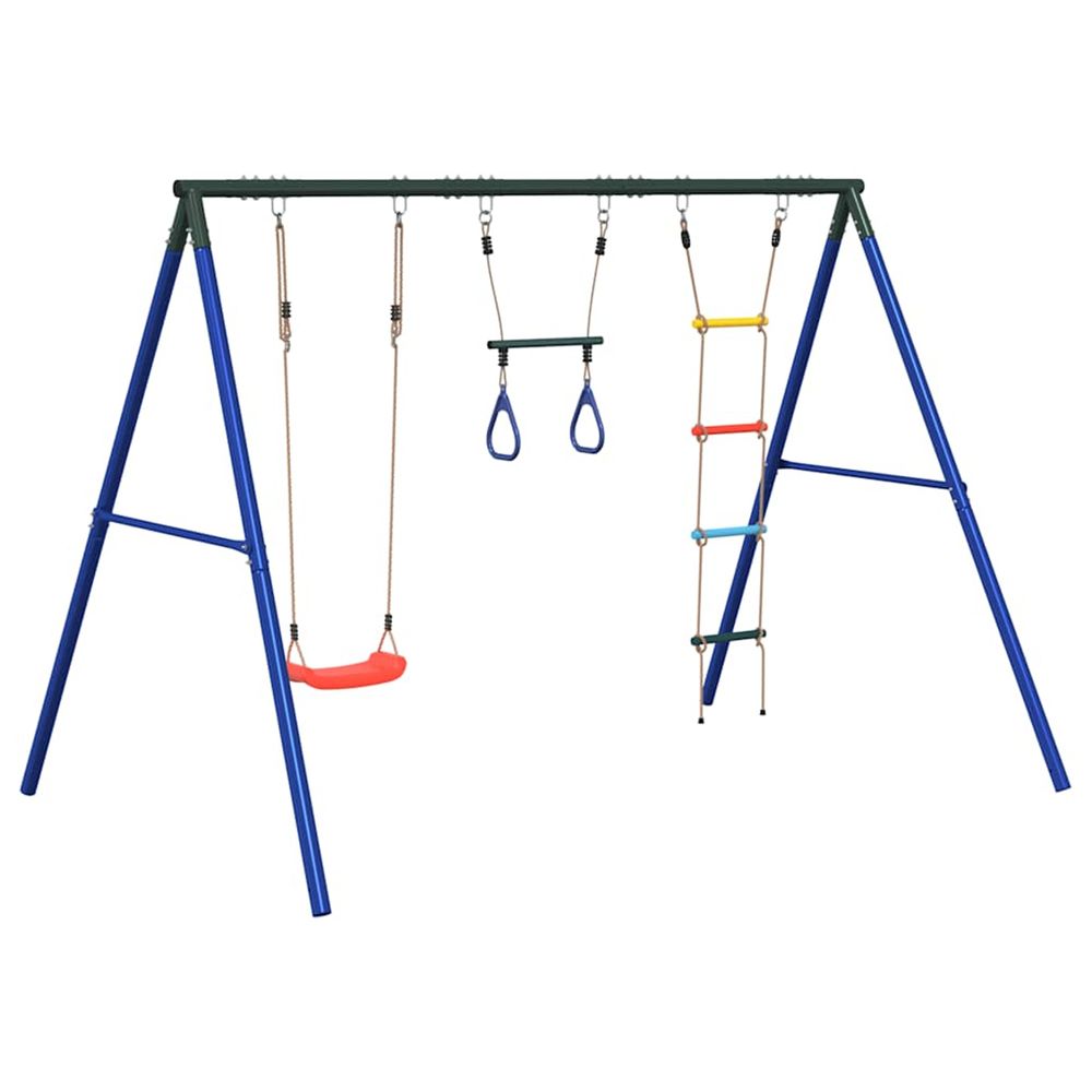 Jeu de balançoire extérieur avec balançoire trapèze et échelle