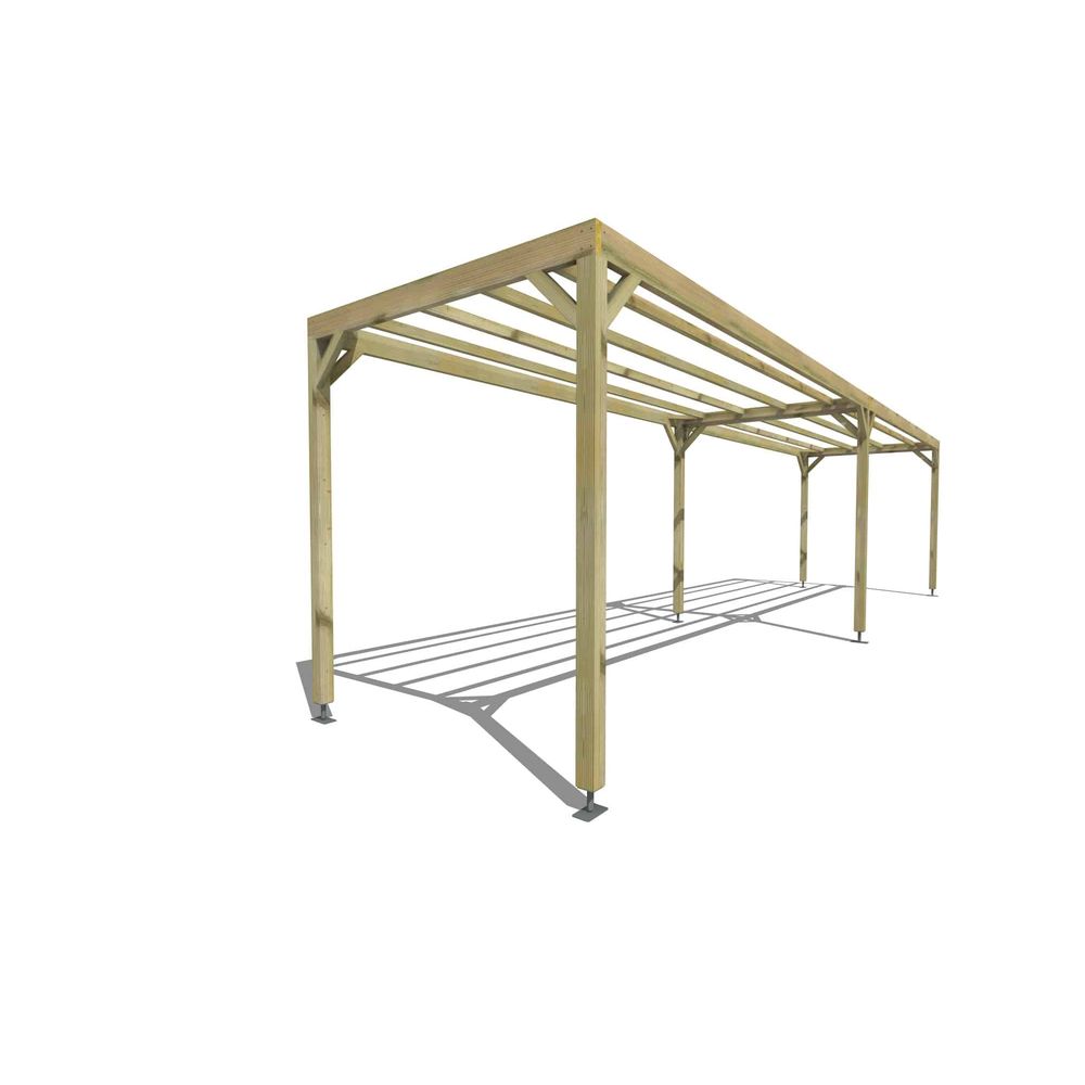 Pergola bois • 10m x 2m • indépendante • sens largeur • livraison comprise