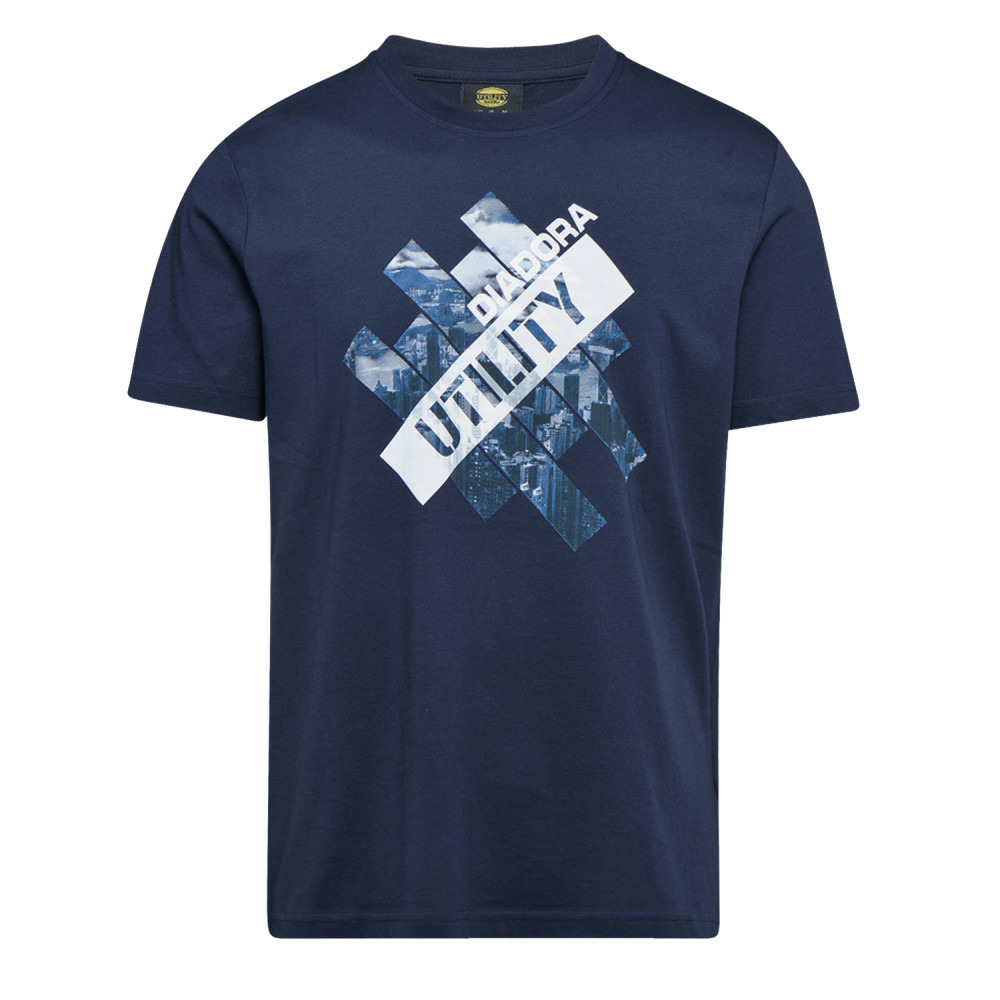 Tee shirt de travail graphic organic à manches courtes bleu marine t2xl diadora spa 702.176914