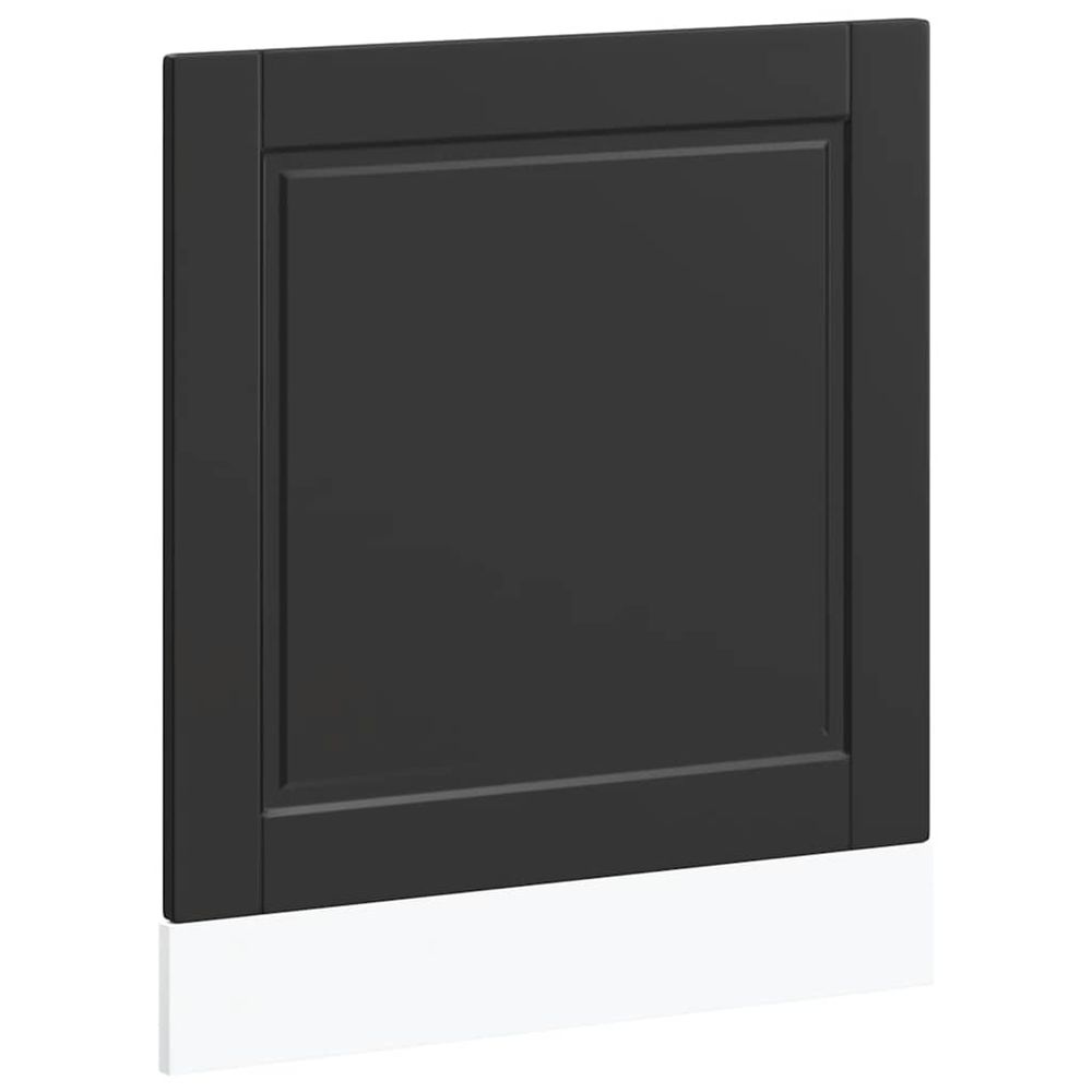 Panneau de lave-vaisselle porto noir 60x1,5x57 cm